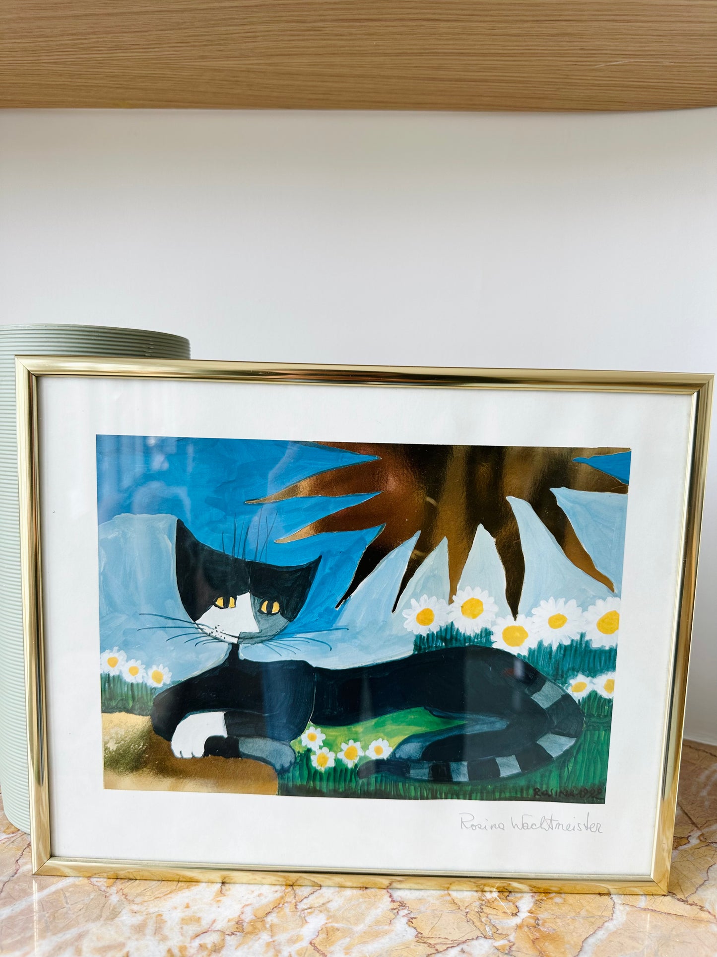 Oeuvre encadrée signée au crayon de Rosina Wachtmeister - Les Choses Particulières