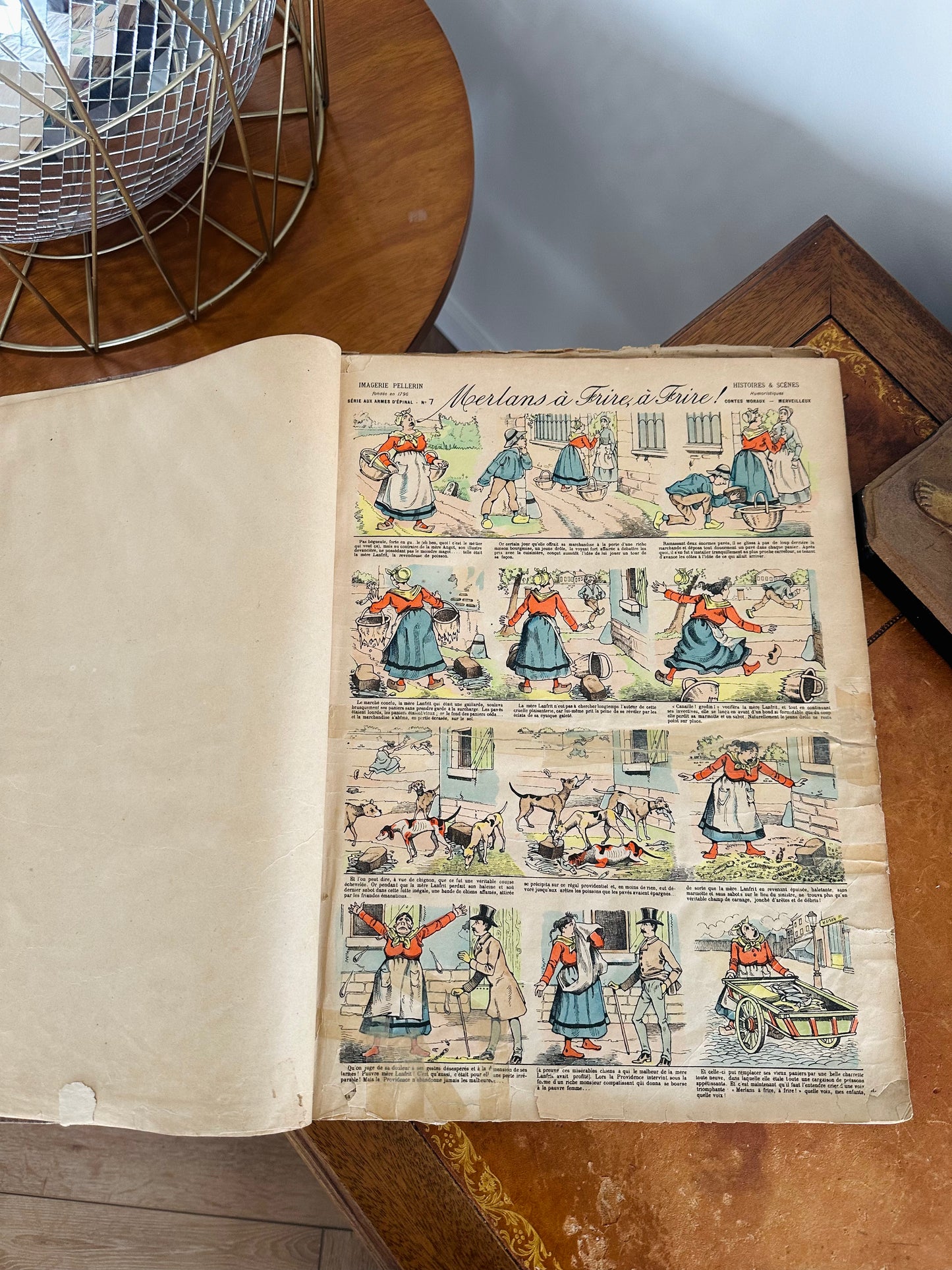 Album ancien d’images d’Epinal. Histoires & scènes humoristiques - Les Choses Particulières