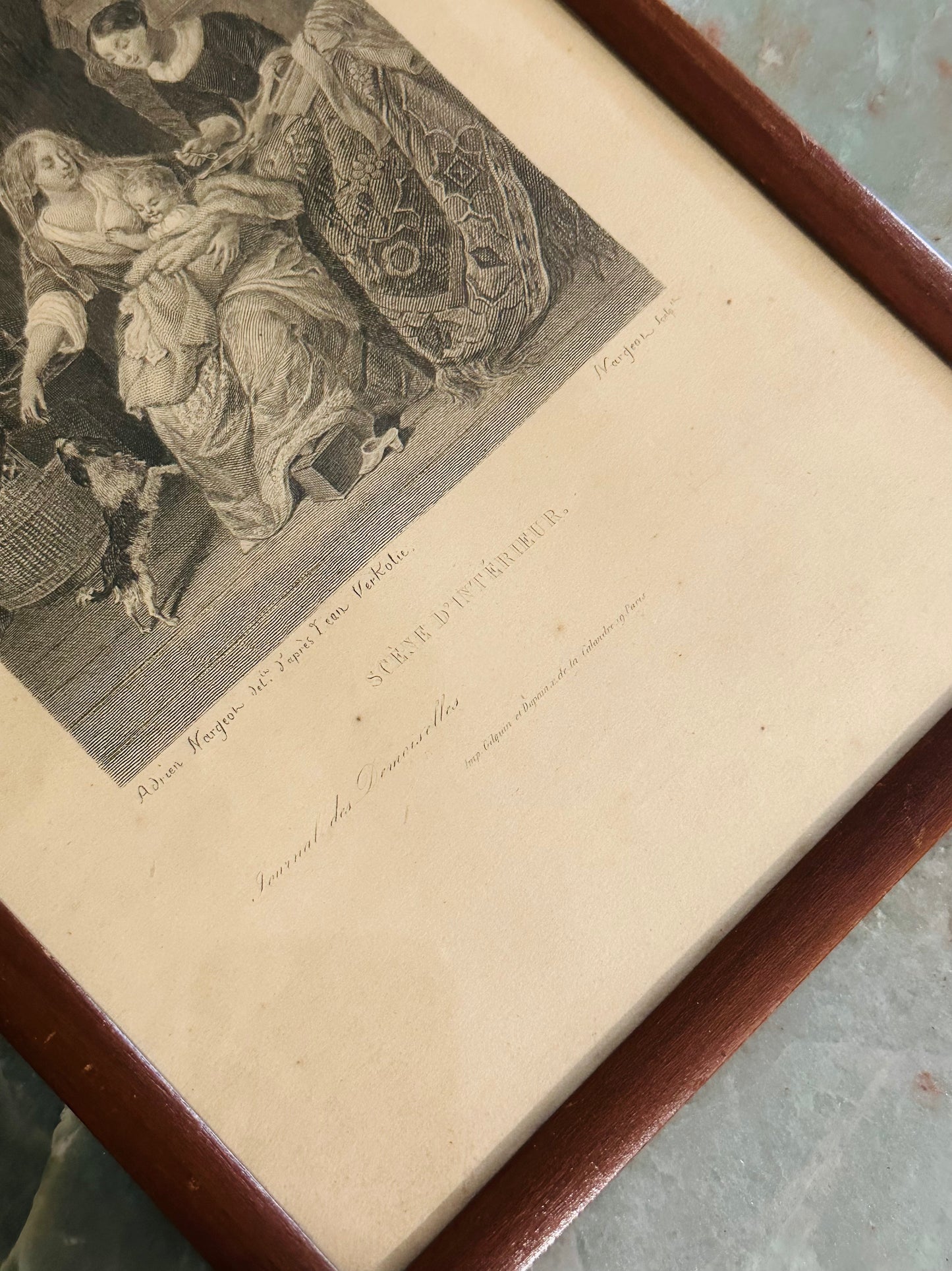 Affiche "Scène d'intérieur" Journal des demoiselles - Les Choses Particulières