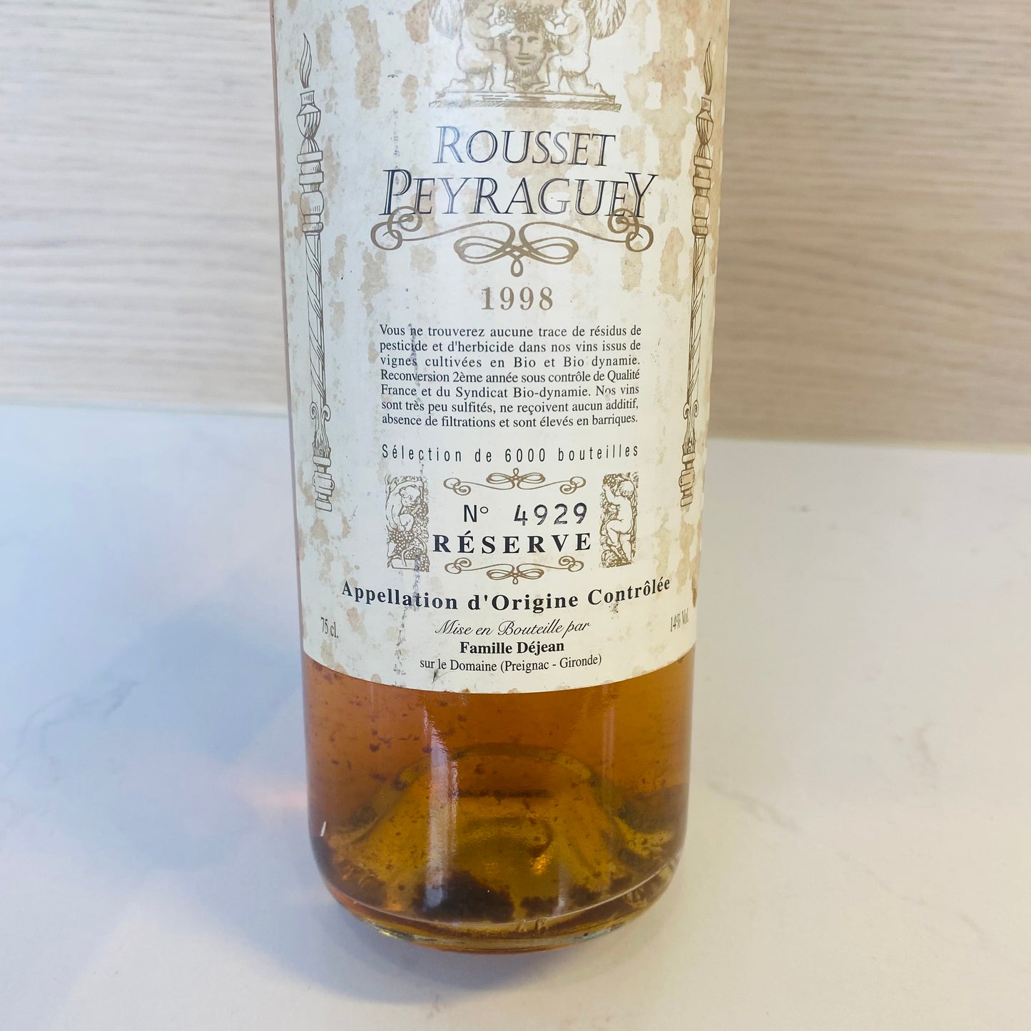 Château Rousset Peyraguey Sauternes 1998 - Les Choses Particulières