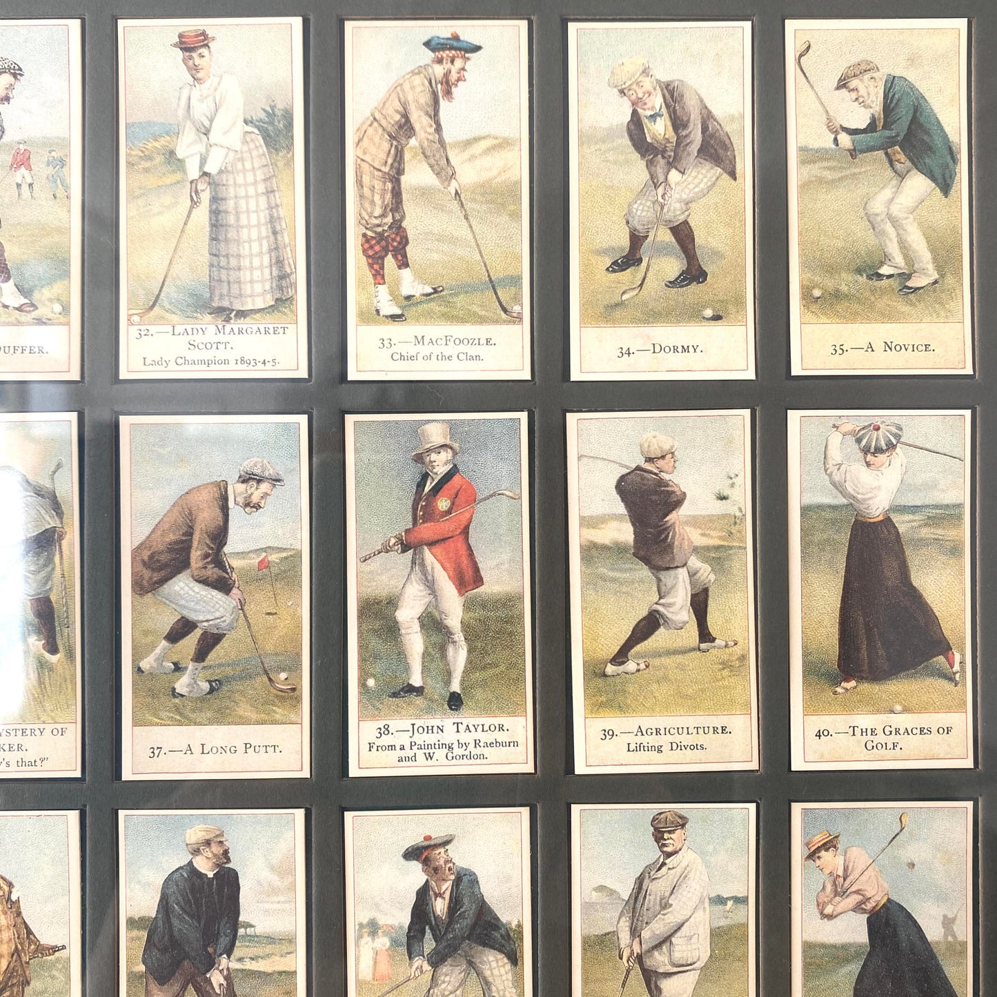 Encadrement d'images de golfeurs - Les Choses Particulières
