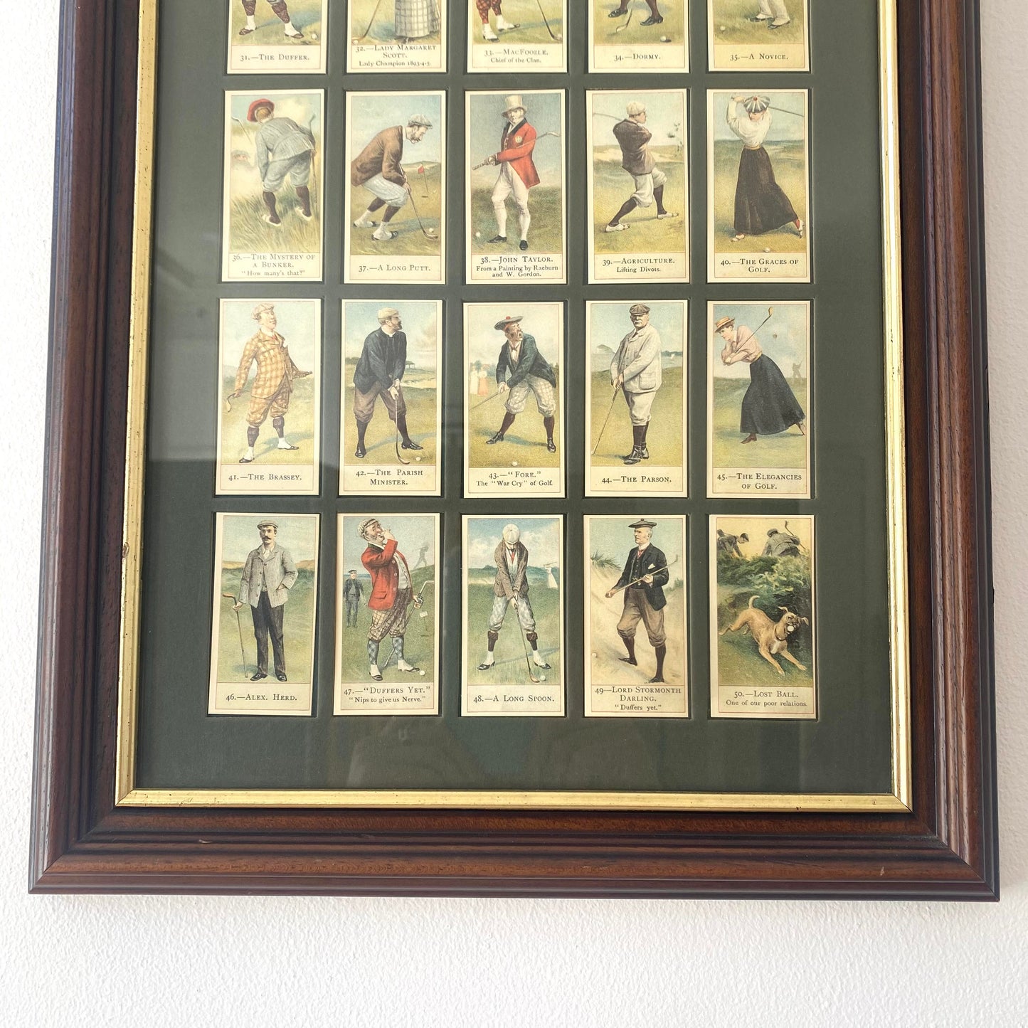 Encadrement d'images de golfeurs - Les Choses Particulières