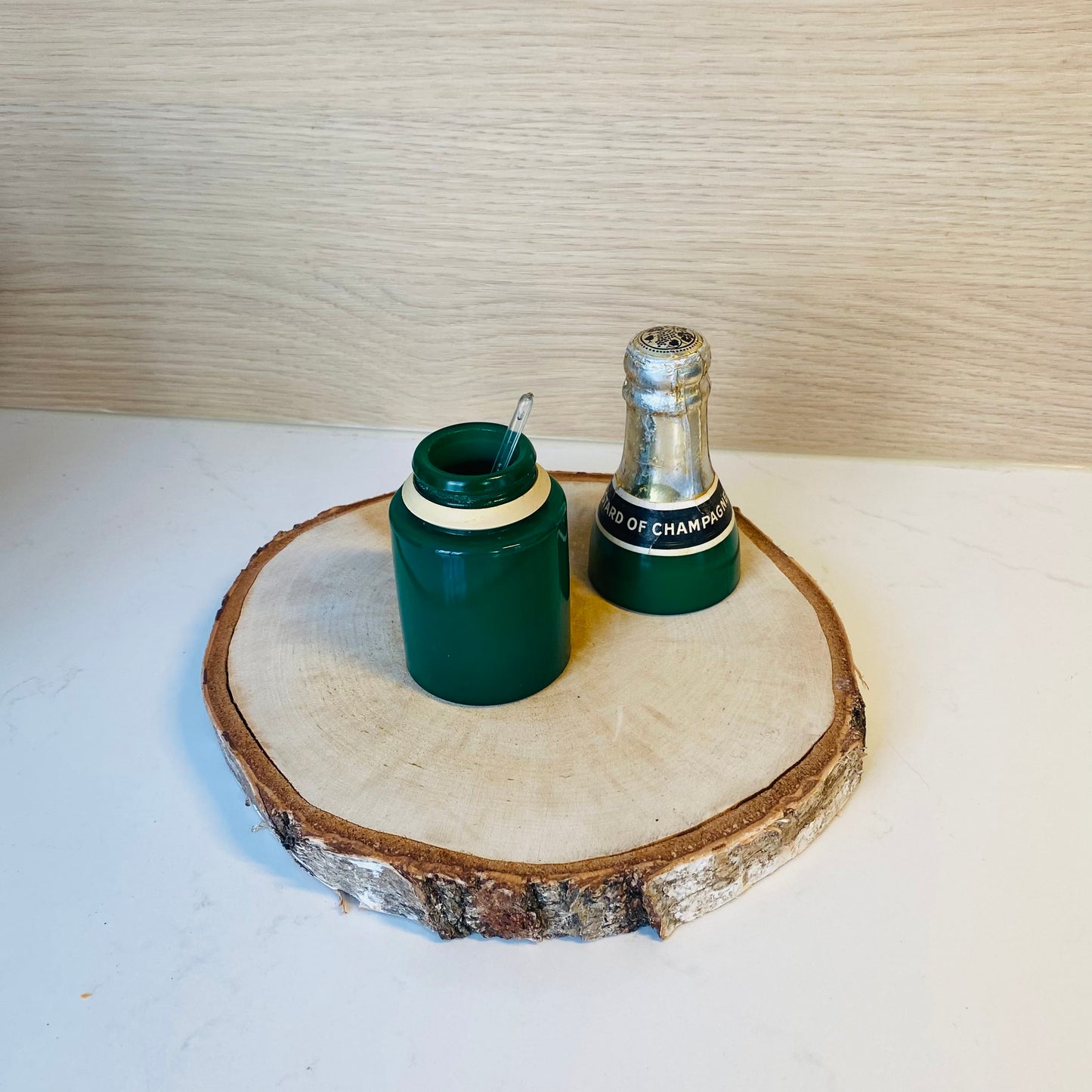 Pot à moutarde Vintage en opaline - Les Choses Particulières