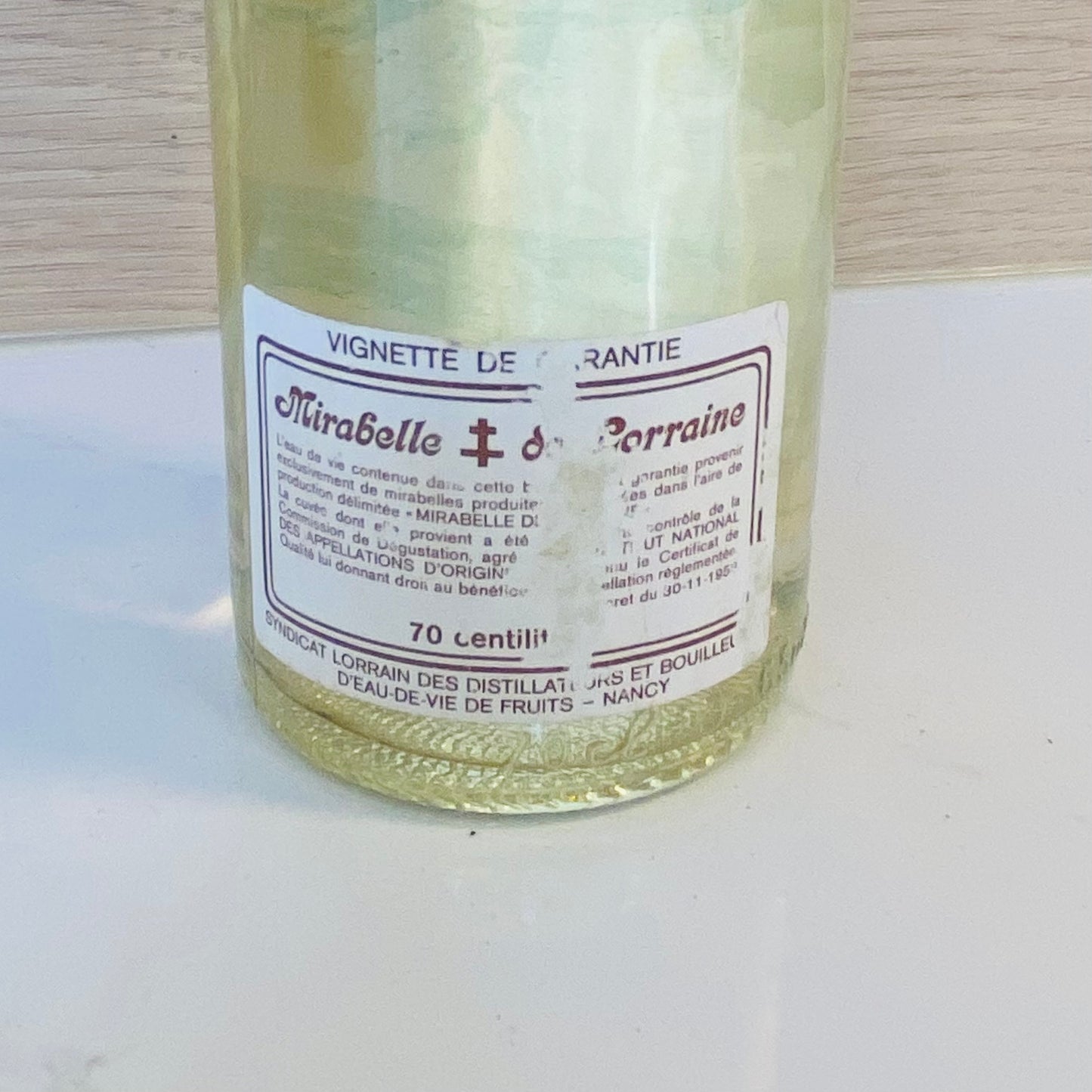 Eau-de-vie AOC Mirabelle de Lorraine 1987 - Les Choses Particulières