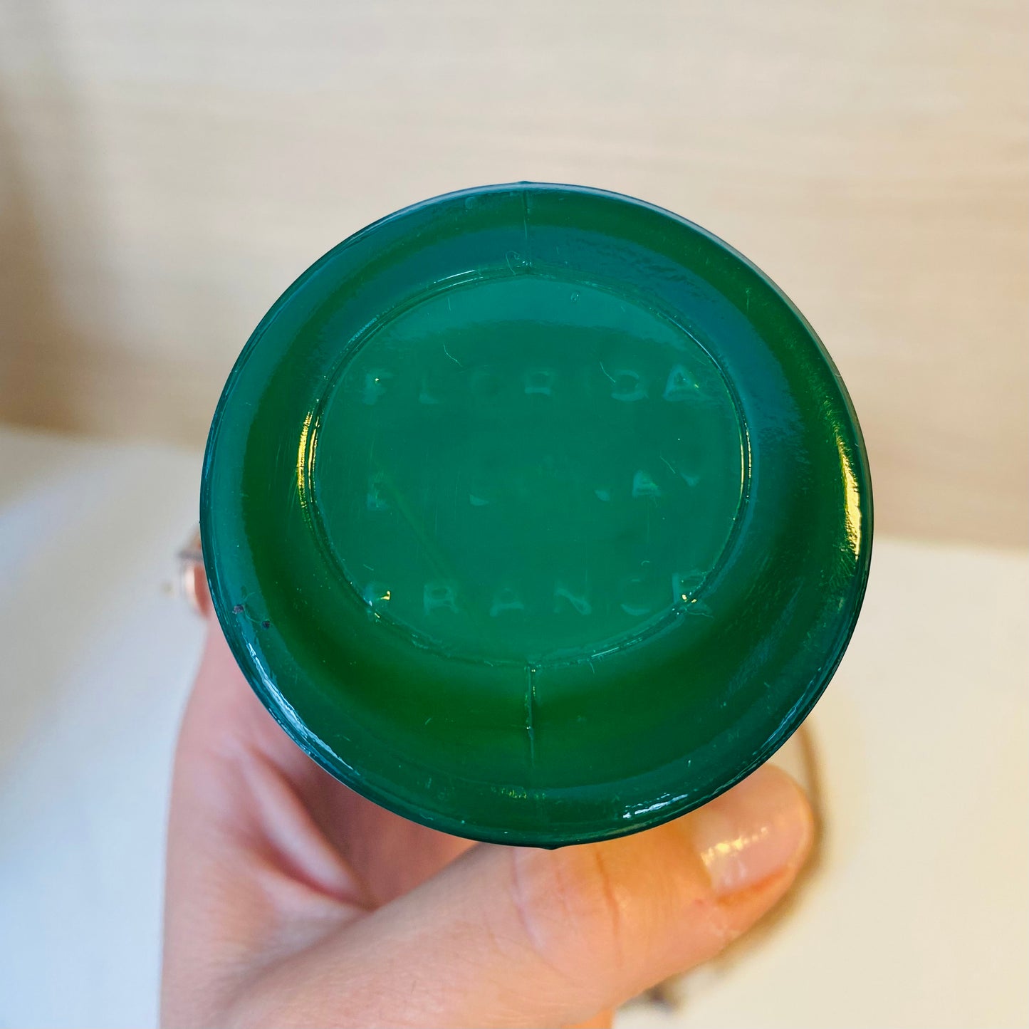Pot à moutarde Vintage en opaline - Les Choses Particulières