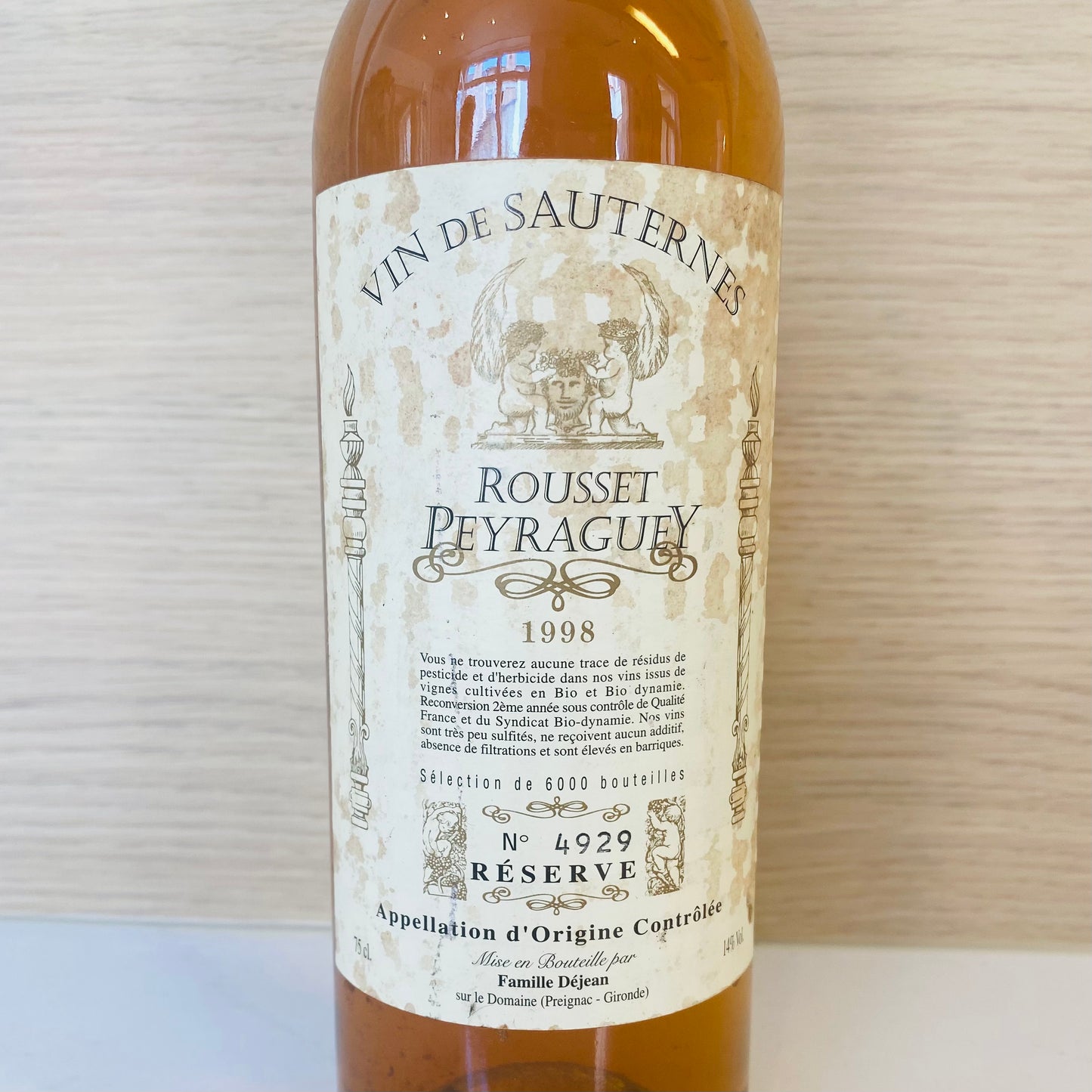 Château Rousset Peyraguey Sauternes 1998 - Les Choses Particulières
