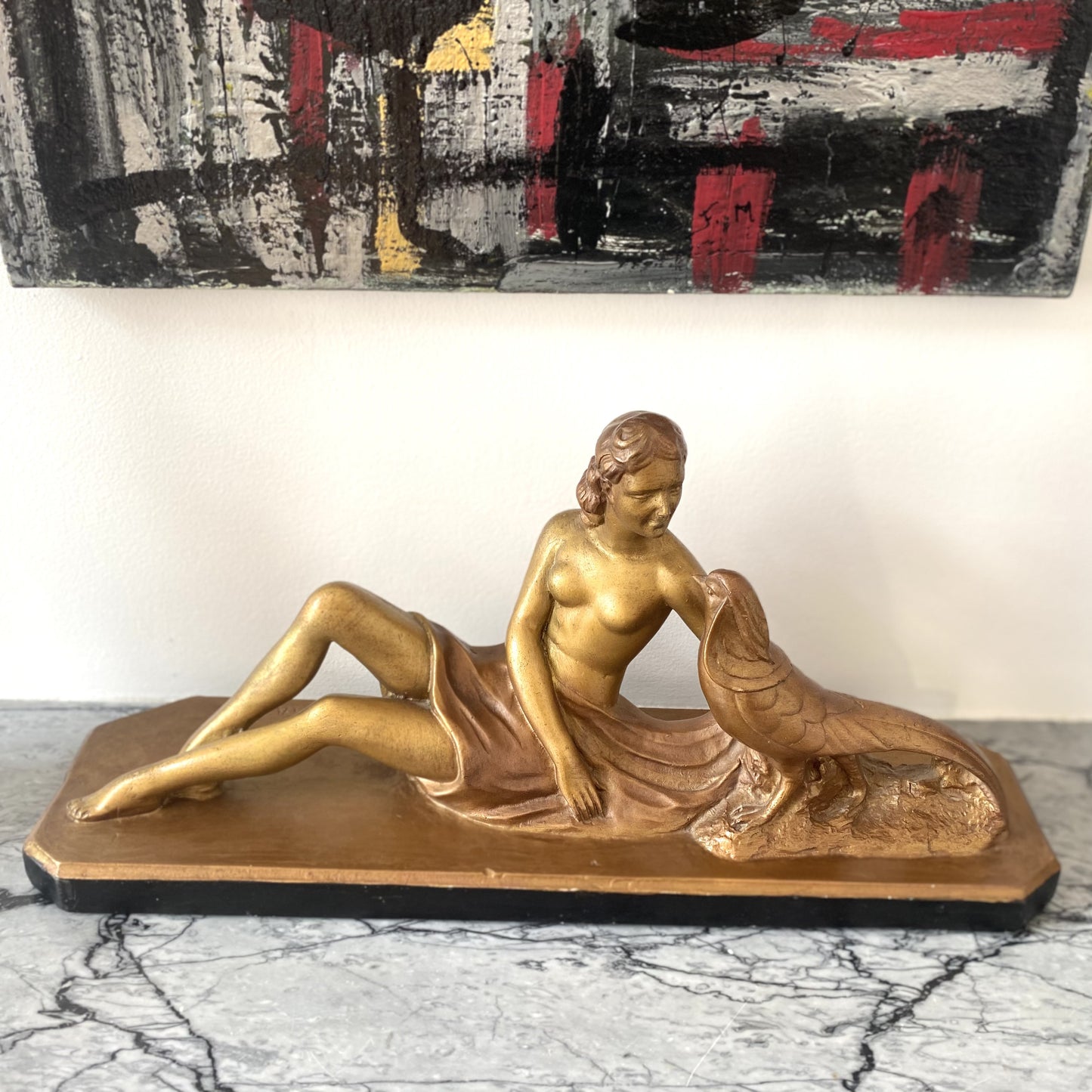 Statue de femme doré - Les Choses Particulières