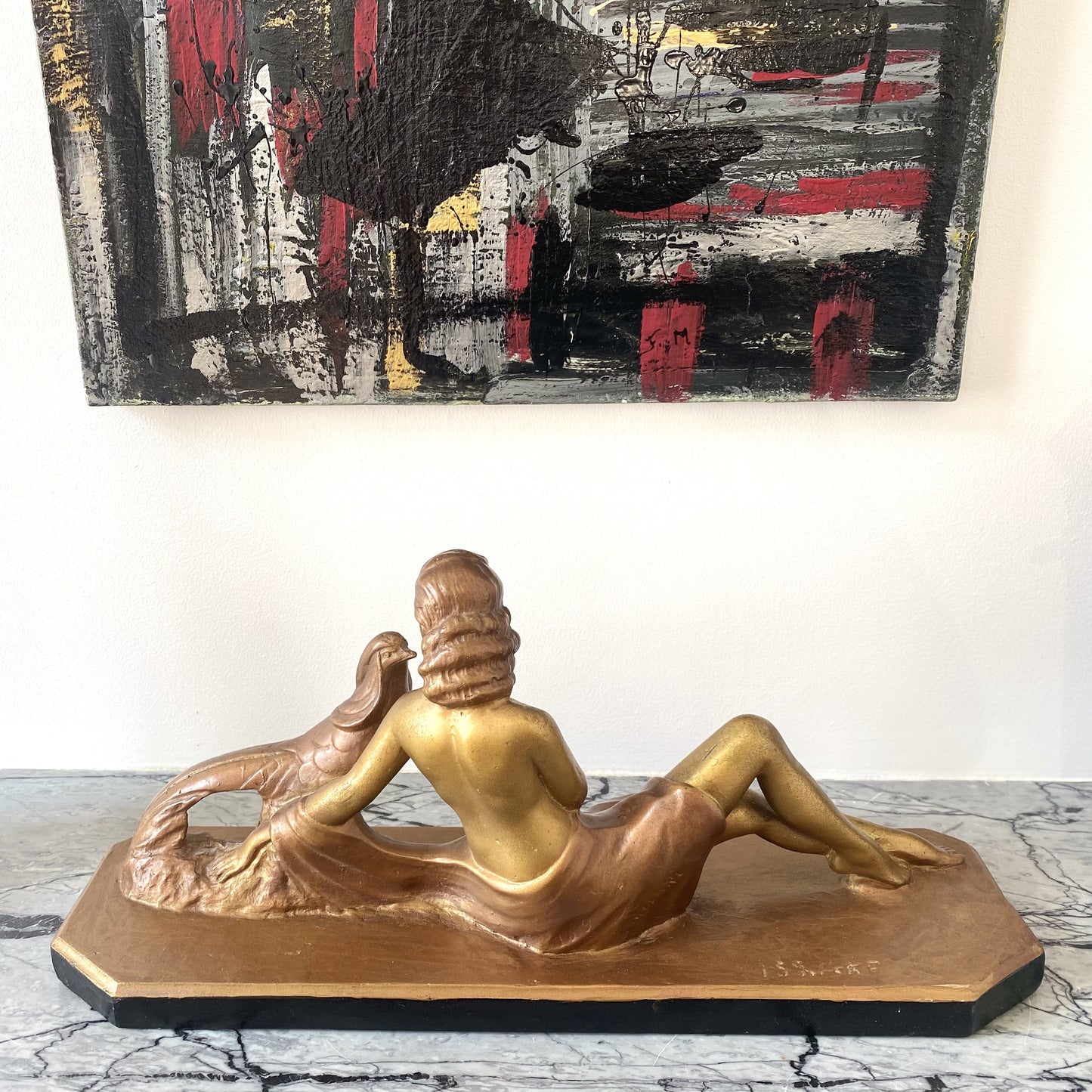 Statue de femme doré - Les Choses Particulières