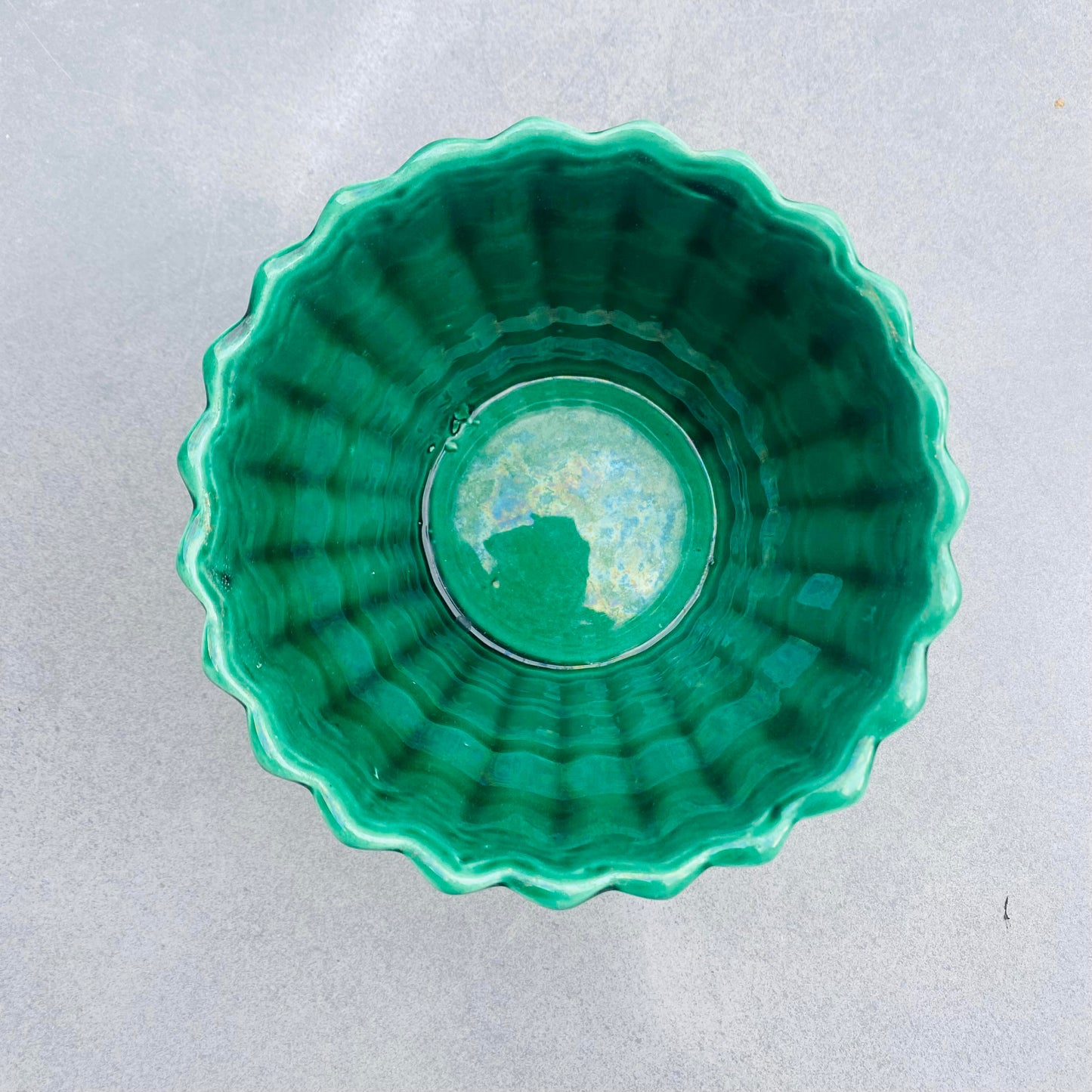 Cache pot vert en céramique - Les Choses Particulières