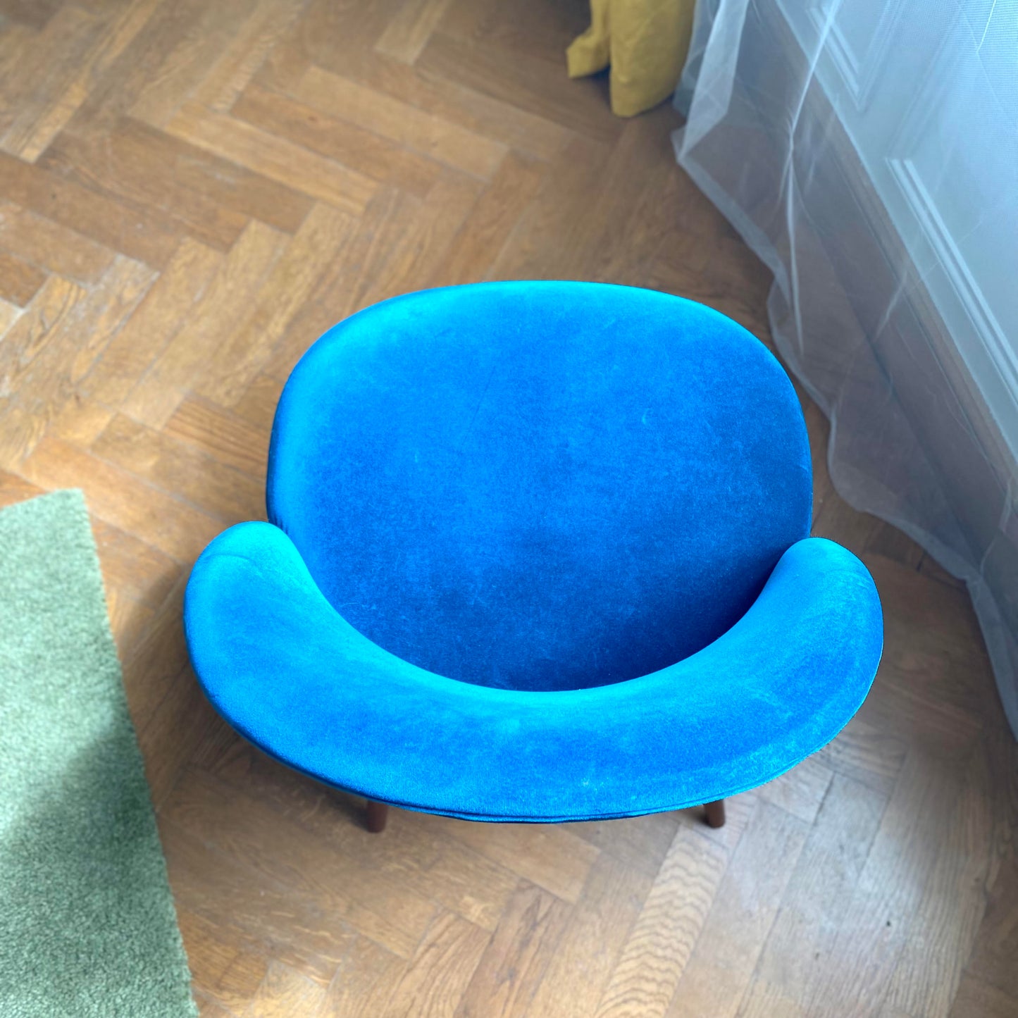 Chaise Mauricette bleue paon - Les Choses Particulières
