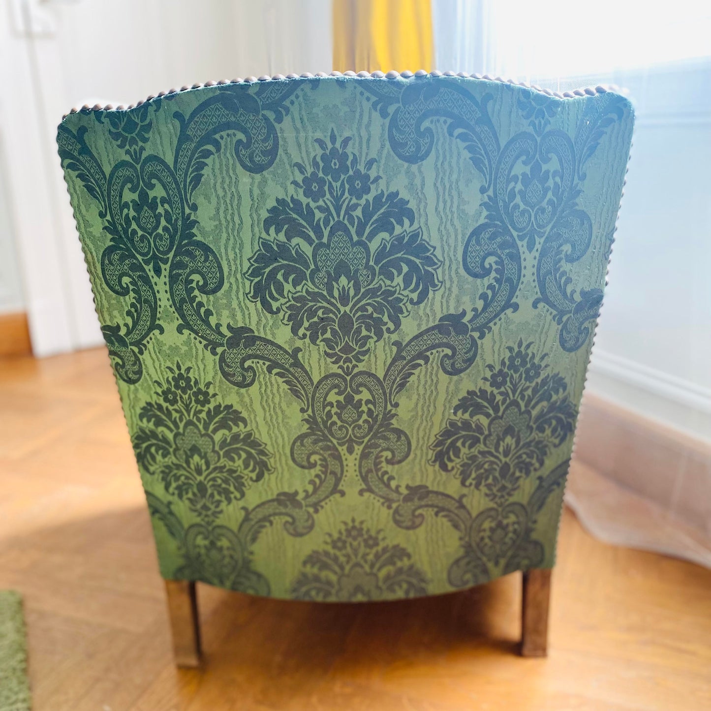 Fauteuil anglais vert - Les Choses Particulières