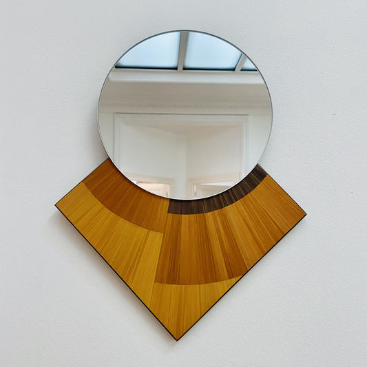 Miroir en marqueterie de paille - Les Choses Particulières